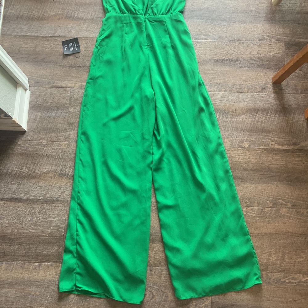 Lulus Epitome of Elegant Knotted Halter Wide-Leg Jumpsuit - Picture 8 of 15